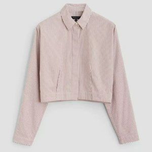RAG & BONE Morgan Cropped Cotton Poplin Shirt - NWT - Size Small
